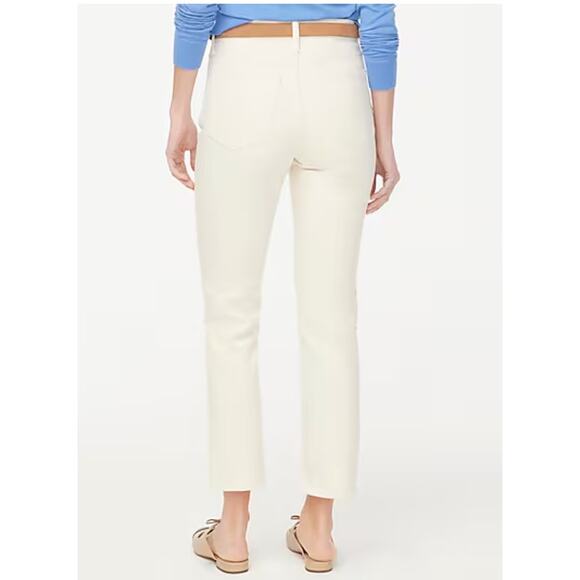 J Crew Essential Straight Jeans 31 31T Tall NWT Stretch CG442 J.Crew White - Picture 2 of 6